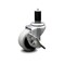 Service Caster 2 Inch Thermoplastic Rubber Wheel 1-1/2 Inch Expanding Stem Caster with Brake SCC-EX05S210-TPRS-SLB-112 - alternate 1